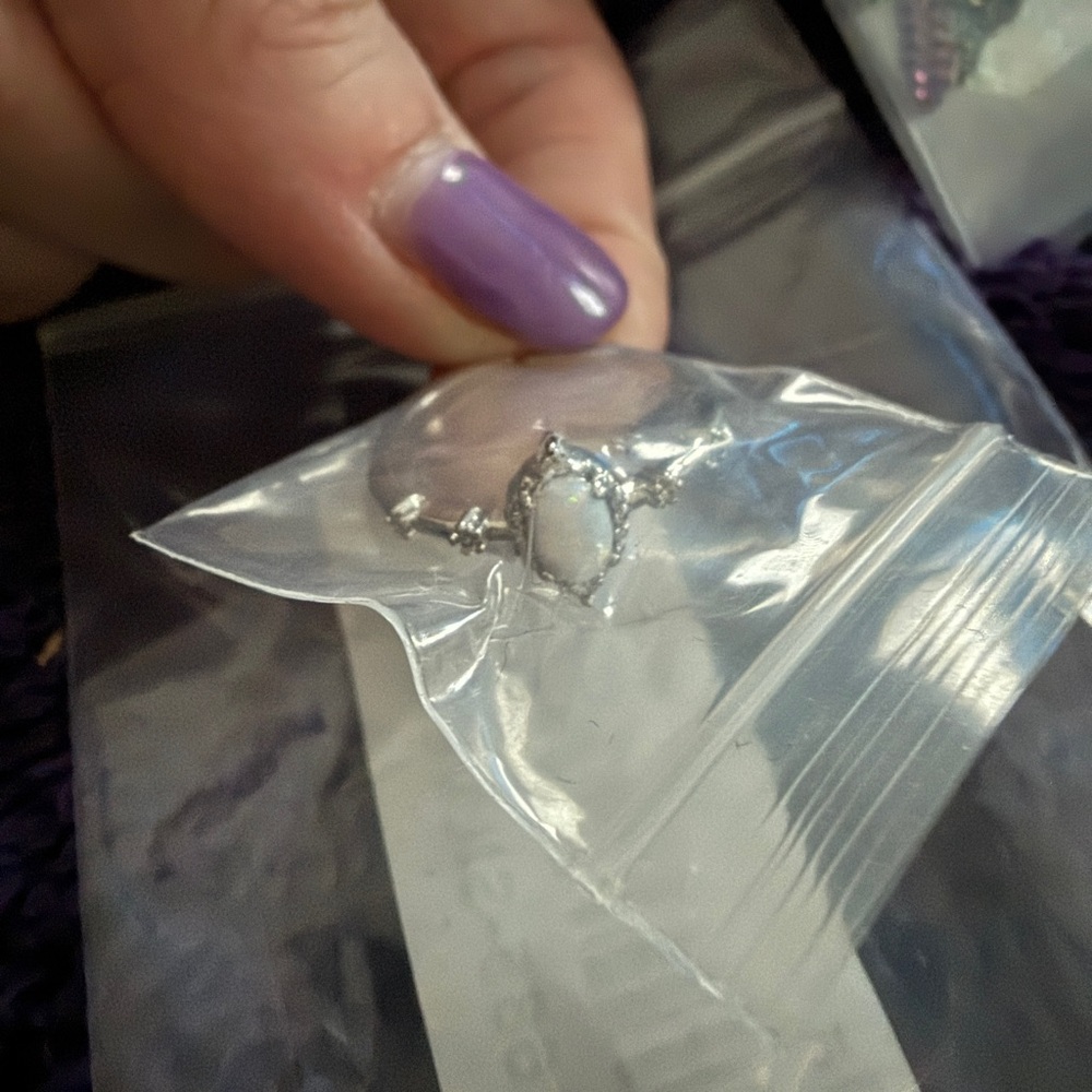 NEW BB Lila Oh My Opal Ring- Silver Adjustable
